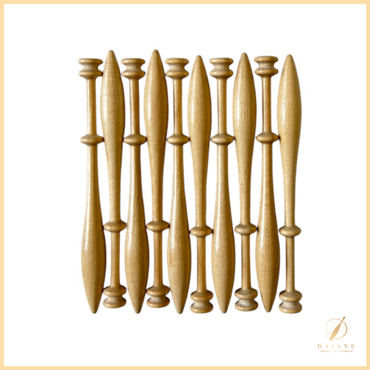 Bobbin Lace Bobbins Guatambu Set 10 Bobbins
