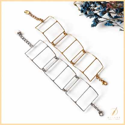 Rectangular 3 Jewelry Bracelet Frame