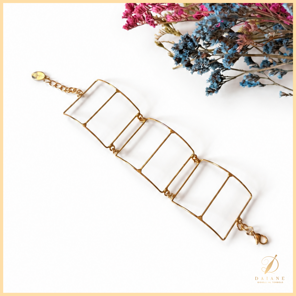 Rectangular 3 Jewelry Bracelet Frame