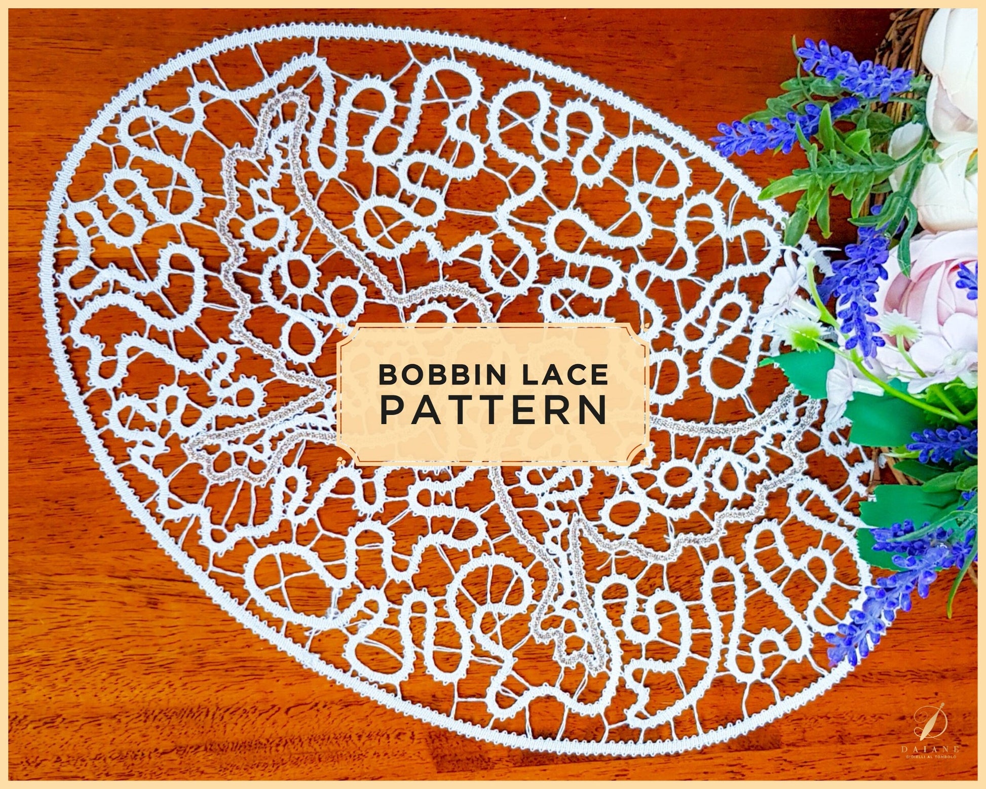 Pattern Dove Doily - instant digital download