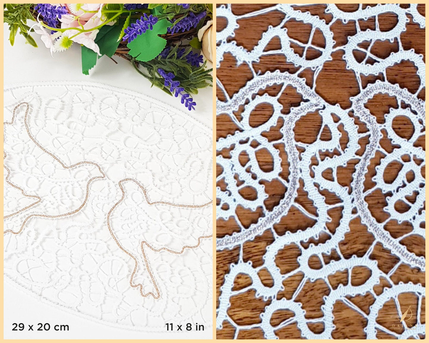 Pattern Dove Doily - instant digital download