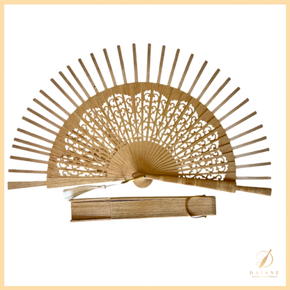 Decorated Wooden Fan Clara