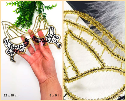 Bobbin Lace Carnival Mask Florence Bobbin Lace Pattern