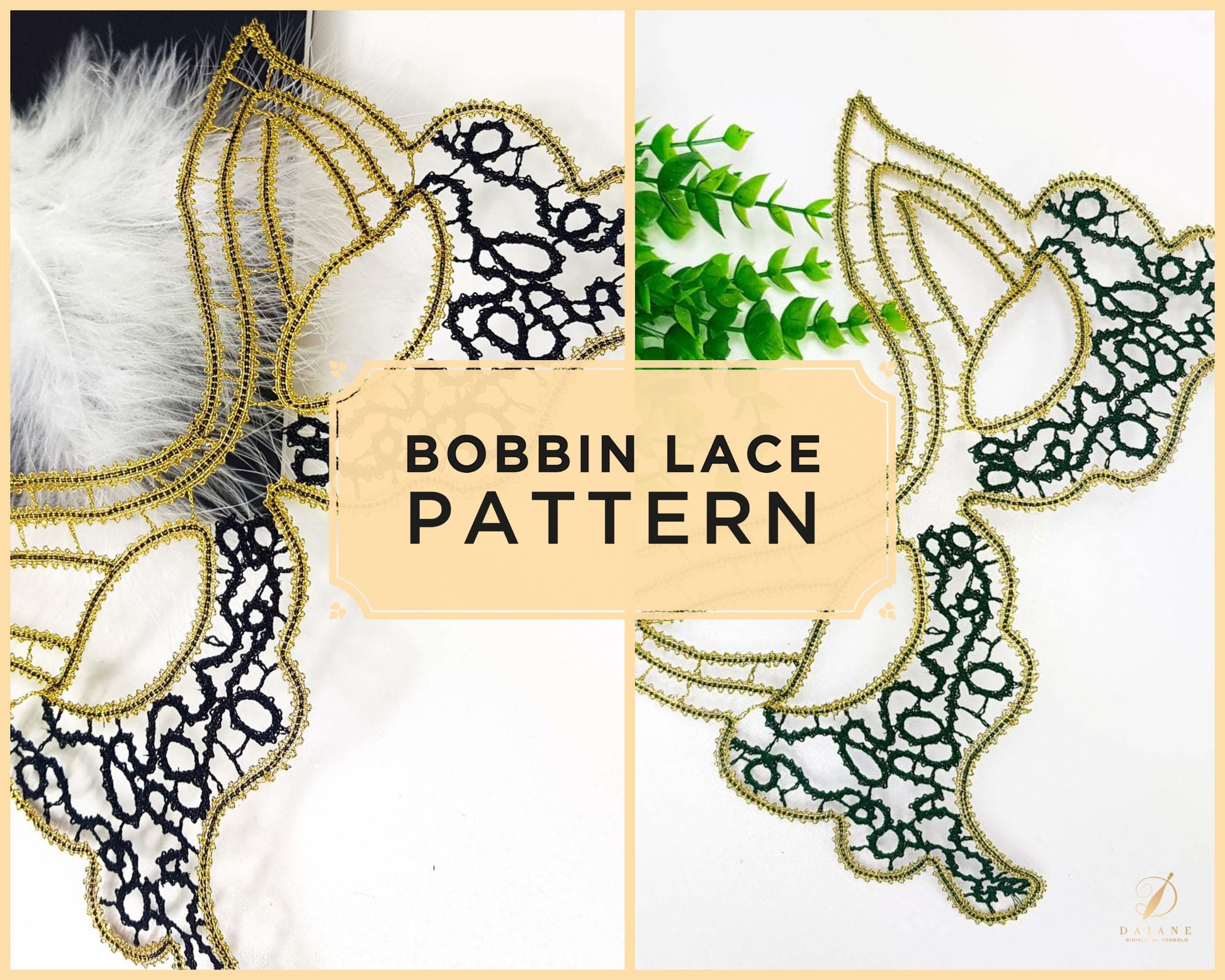 Bobbin Lace Carnival Mask Florence Bobbin Lace Pattern