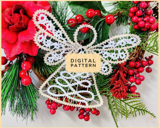 Digital Pattern Christmas Angel - instant digital download