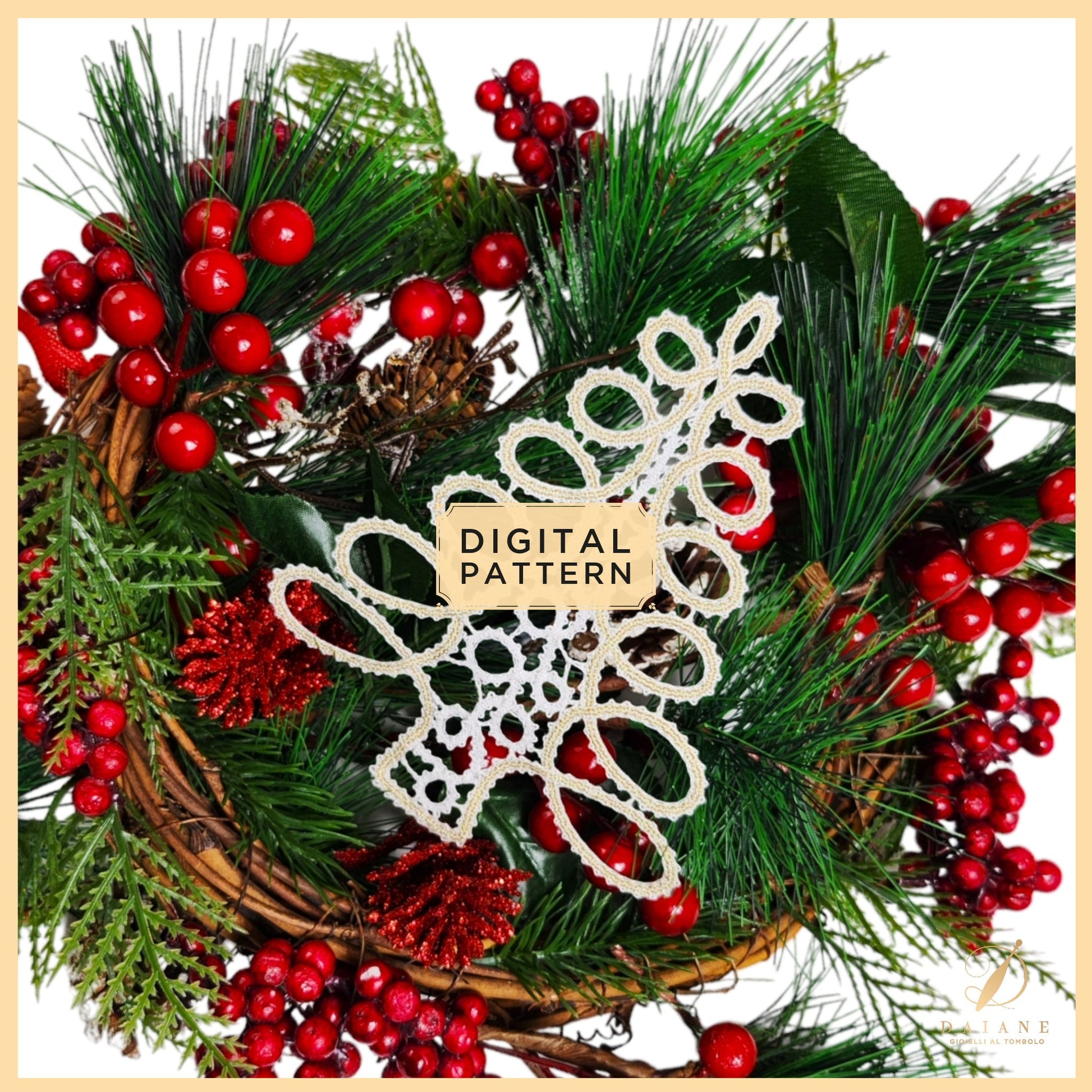 Pattern Christmas Tree - instant digital download